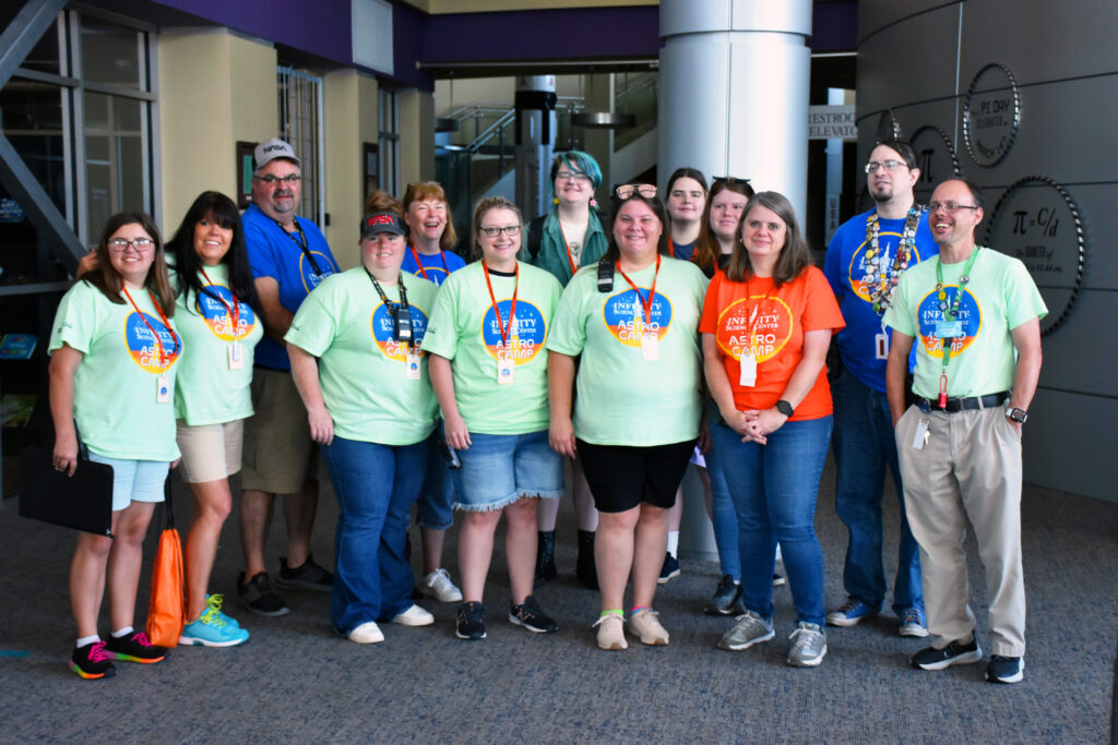 A group of people posing for a picture.